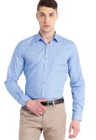 Mark Taylor Solid Blue Formal Shirt