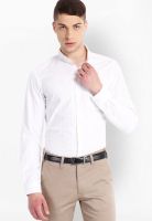 Mark Taylor Striped White Formal Shirt