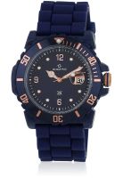 Maxima 30720Ppgn Blue Analog Watch