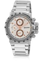 Maxima Silver Analog Watch