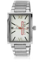 Maxima Silver/White Analog Watch 25143Cmgi