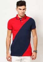 Monteil & Munero Red Striped Polo T-Shirts