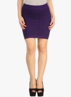 N-Gal Purple Pencil Skirt