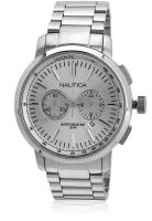 Nautica Nta22601G Silver/Silver Chronograph Watch