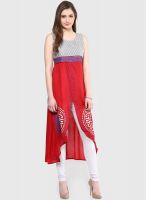 Peppertree Red Printed Kurta