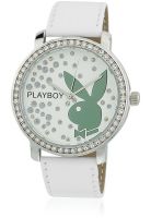 Playboy Bpb-1005-X - White/White Analog Watch