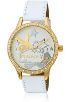 Playboy Bpb-1006-X - White/White Analog Watch