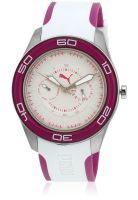 Puma Pu102982004U White/Purple Analog Watch