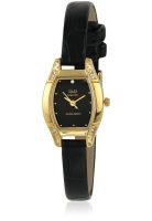 Q&Q S125-102Ny Golden/Black Analog Watch