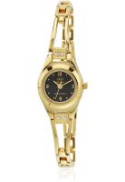 Q&Q S127-005Ny Golden/Black Analog Watch