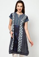 Rain & Rainbow Grey Printed Kurtis