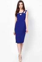 River Island Blue Colored Solid Shift Dress