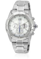 Seiko Spc107P1 Silver/White Chronograph Watch
