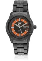 Seiko Srp345K1 Black/Orange Analog Watch