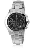 Seiko Ssb105P1 Silver/Black Chronograph Watch
