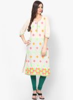 Shree Cream Solid Kurtis