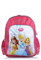 Simba 16 Inches Princess Dark Glow Pink School Bag