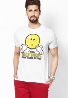 Smiley World Light Grey Crew Neck T Shirt