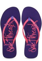 Sole Threads St Emb (L) Purple Flip Flops