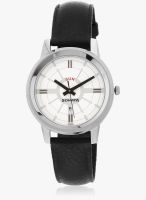 Sonata 7097Sl02 Black/White Analog Watch