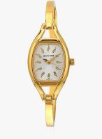 Sonata 8114Ym03 Golden/Two Tone Analog Watch