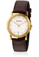 Sonata Grnda Nc1141Yl07 Brown Analog Watch