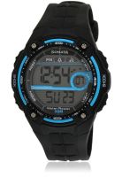 Sonata Super Fiber Nb7949Pp05- Black/Grey Digital Watch