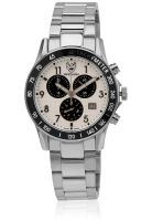 Swiss Eagle Se-9025-22 Silver/Two Tone Chronograph Watch