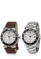Swiss Eagle Swiss Made Dive Se-9016-02 Brown/White Analog Watch