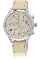 Timex T2P382 Intelligent Quartz Beige/Cream Chronograph Watch