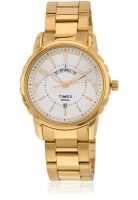 Timex Ti000e31600 Golden/White Analog Watch