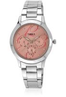 Timex Ti000q80100 Silver/Pink Analog Watch