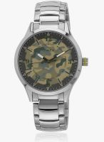 Timex Ti000t30000-Sor Silver/Beige Analog Watch