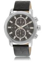 Titan 9486Sl01J Black/Black Chronograph Watch