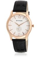 Titan Classique 1616Wl01 Black/White Analog Watch
