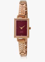 Titan Ne2496Wm02 Gold/Pink Analog Watch