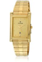 Titan Ne9154Ym02A Golden/Gold Analog Watch