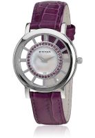Titan Purple Nd9929Sl01J Purple/Cream Analog Watch