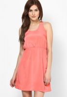 Tonga Orange Colored Solid Maxi Dress