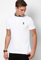 U.S. Polo Assn. White Henley T-Shirt