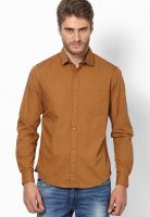 United Colors of Benetton Brown Core Poplin Casual Shirt