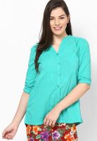 United Colors of Benetton Full Sleeve Green Shirt