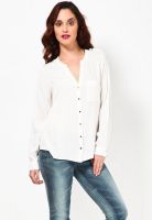 Vero Moda Full Sleeve White Plain Shirt