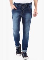Vintage Blue Low Rise Slim Fit Jeans