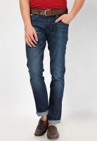 Wrangler Blue Regular Fit Jeans(Rockville)