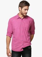 Yepme Fuchsia Regular Fit Casual Shirt