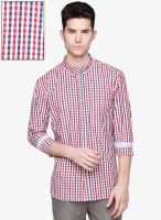 Yepme Red Regular Fit Casual Shirt