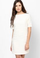 Zink London Beige Textured Knits Bodycon Dress