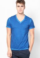 s.Oliver Aqua Blue V Neck T-Shirt