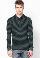 s.Oliver Green Hooded T-Shirt
